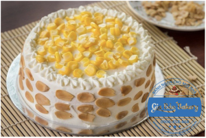 bánh kem bắp sau khi hoàn thiện