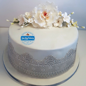 bánh kem tạo hình bông hoa