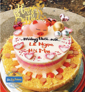 bánh mặn ngọt mix 2 tầng