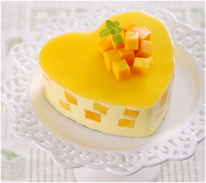 BÁNH CHEESECAKE XOÀI VỚI NHIỀU HÌNH DẠNG